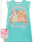 Vestido em Fly Tech. Acompanha Bolsa 99382 Infanti Infantil Menina