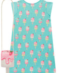 Vestido em Fly Tech. Acompanha Bolsa 99382 Infanti Infantil Menina
