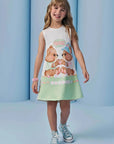 Vestido em Fly Tech. Acompanha Kit Pulseiras. 93432 Infanti Infantil Menina