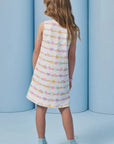 Vestido em Fly Tech. Acompanha Kit Pulseiras. 93432 Infanti Infantil Menina