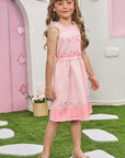 Vestido em Fly Tech e Tule 78293 Infanti