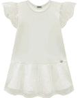 Vestido em Fly Tech e Tule Paetê 95719 Infanti Infantil Menina