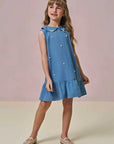 Vestido em Jeans 95339 Infanti Infantil Menina