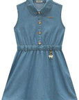 Vestido em Jeans 98779 Infanti Infantil Menina