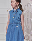 Vestido em Jeans 98779 Infanti Infantil Menina
