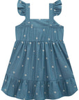 Vestido em Jeans Bordado Mini 75162 Infanti