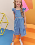 Vestido em Jeans Liz com Elastano 76146 Infanti