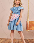 Vestido em Jeans Liz com Elastano 77376 Infanti