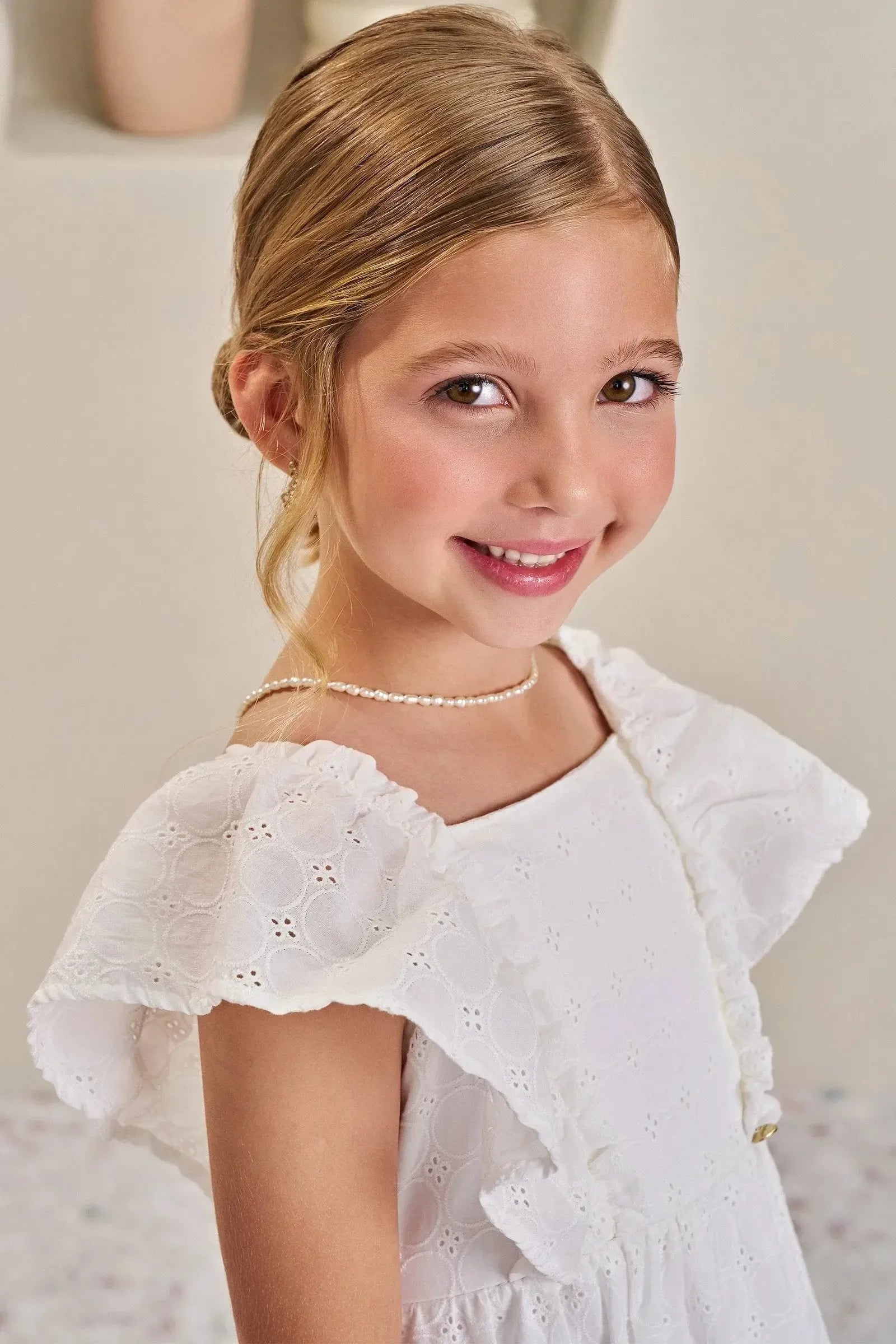 Vestido em Laise Algodão 83693 Infanti Infantil Menina