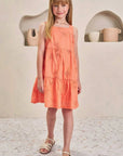 Vestido em Laise Borboleta 84586 Infanti Infantil Menina