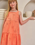 Vestido em Laise Borboleta 84586 Infanti Infantil Menina