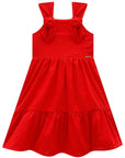 Vestido em Laise Bordada 98079 Infanti Infantil Menina