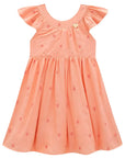 Vestido em Linho Bordado Corações 96598 Infanti Infantil Menina