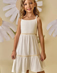 Vestido em Linho com Elastano 87956 Infanti Infantil Menina