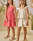 Vestido em Linho com Elastano 87956 Infanti Infantil Menina