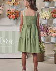 Vestido em Linho com Elastano 99040 Infanti Infantil Menina