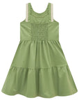 Vestido em Linho com Elastano 99040 Infanti Infantil Menina
