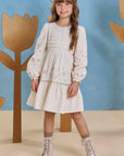 Vestido em Linho Deluxe 90925 Infanti Infantil Menina