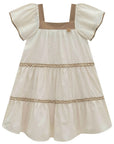 Vestido em Linho Deluxe 98882 Infanti Infantil Menina