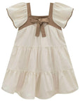 Vestido em Linho Deluxe 98882 Infanti Infantil Menina