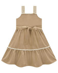 Vestido em Linho Santorine com Elastano 98360 Infanti Infantil Menina