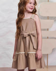 Vestido em Linho Santorine com Elastano 98360 Infanti Infantil Menina