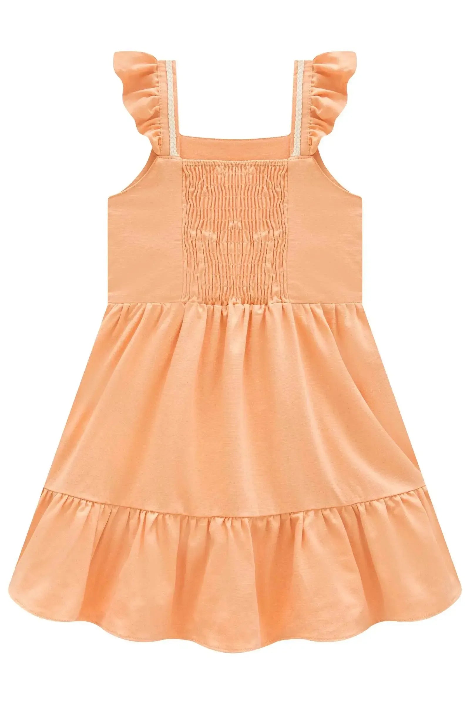 Vestido em Linho Santorine com Elastano 98614 Infanti Infantil Menina