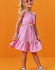 Vestido em Linho Washed com Elastano 76819 Infanti