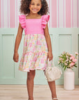 Vestido em Malha Capri e Air Flow 75045 Infanti