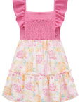 Vestido em Malha Capri e Air Flow 75045 Infanti