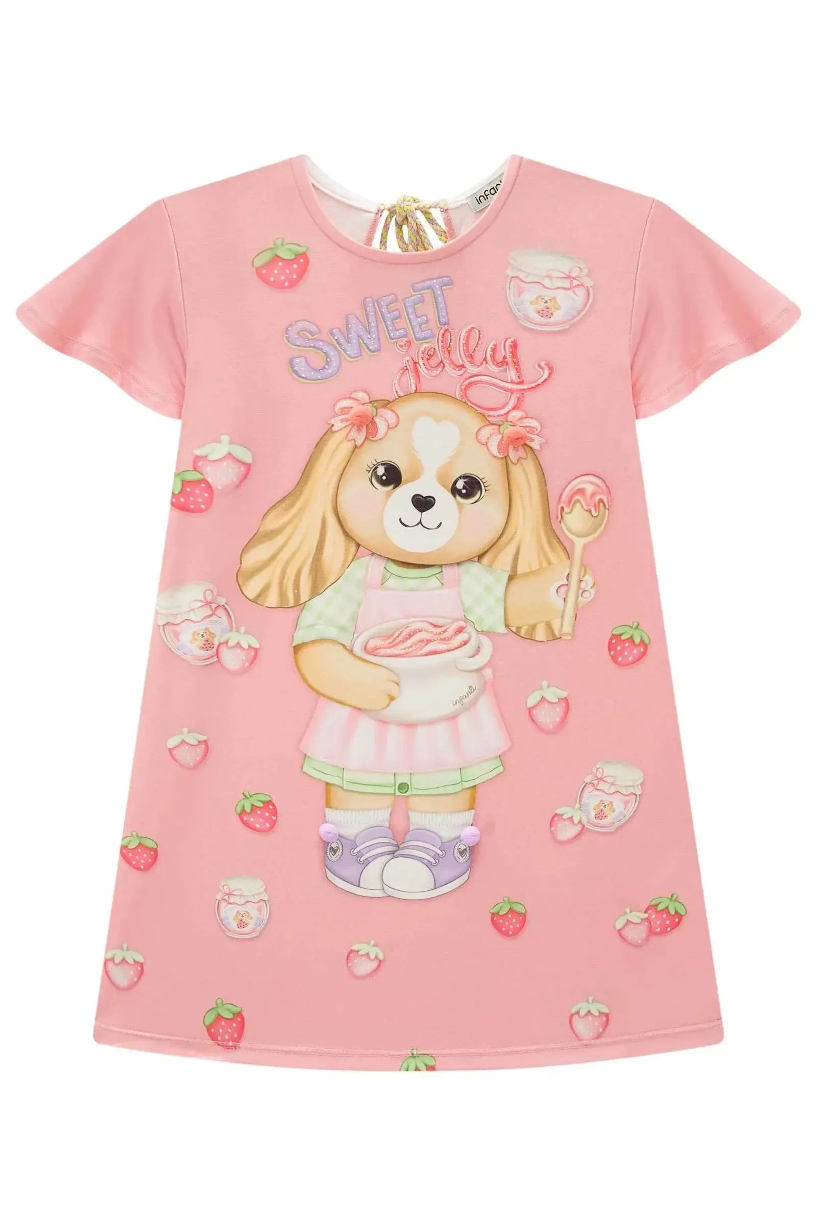 Vestido em Malha Fresh 82835 Infanti Infantil Menina