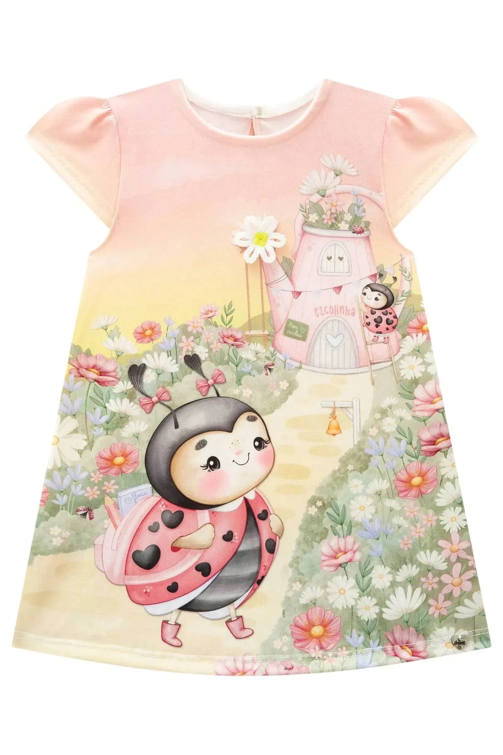 Vestido em Malha Fresh 83148 Infanti Bebê Menina