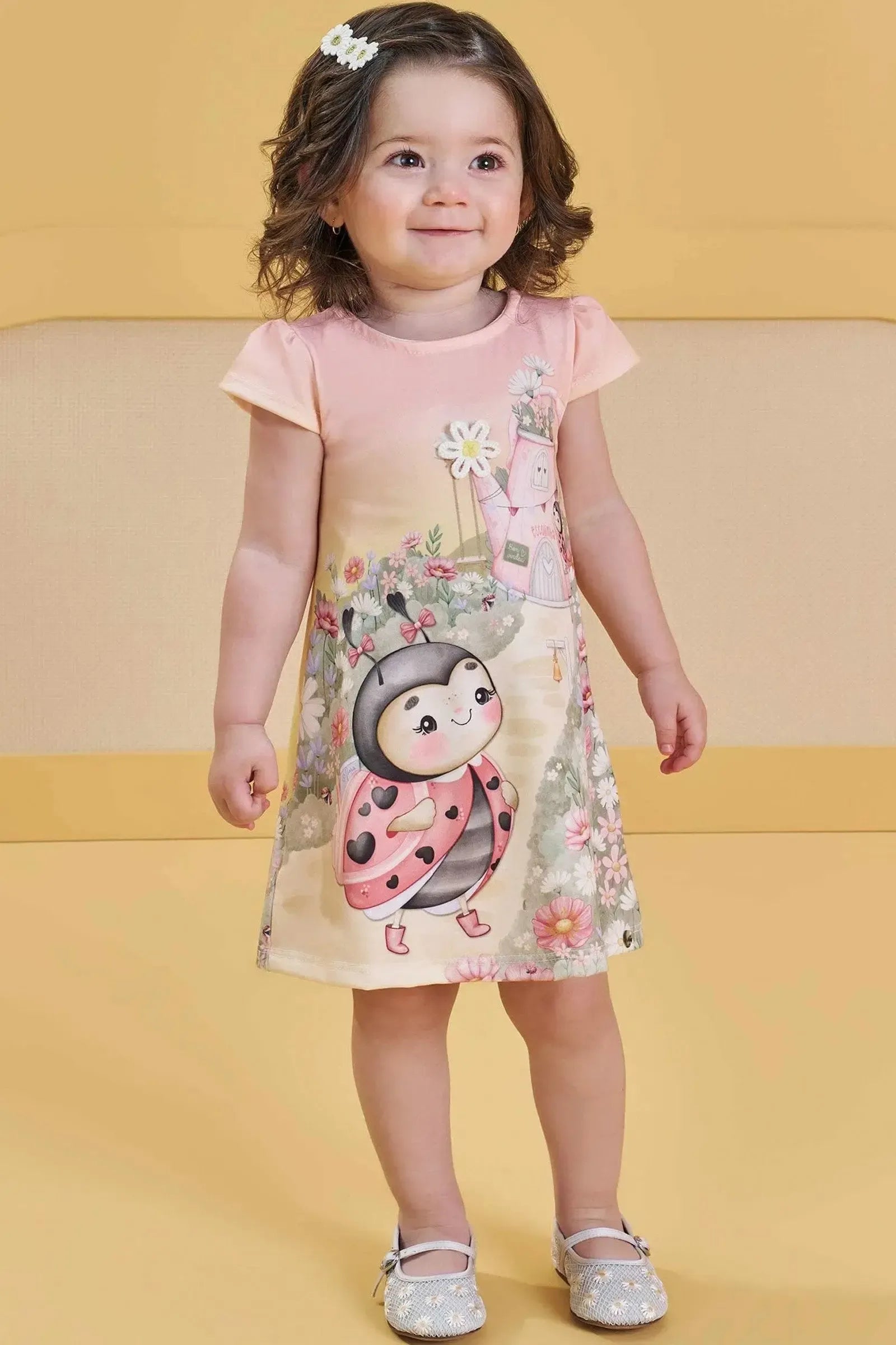 Vestido em Malha Fresh 83148 Infanti Bebê Menina