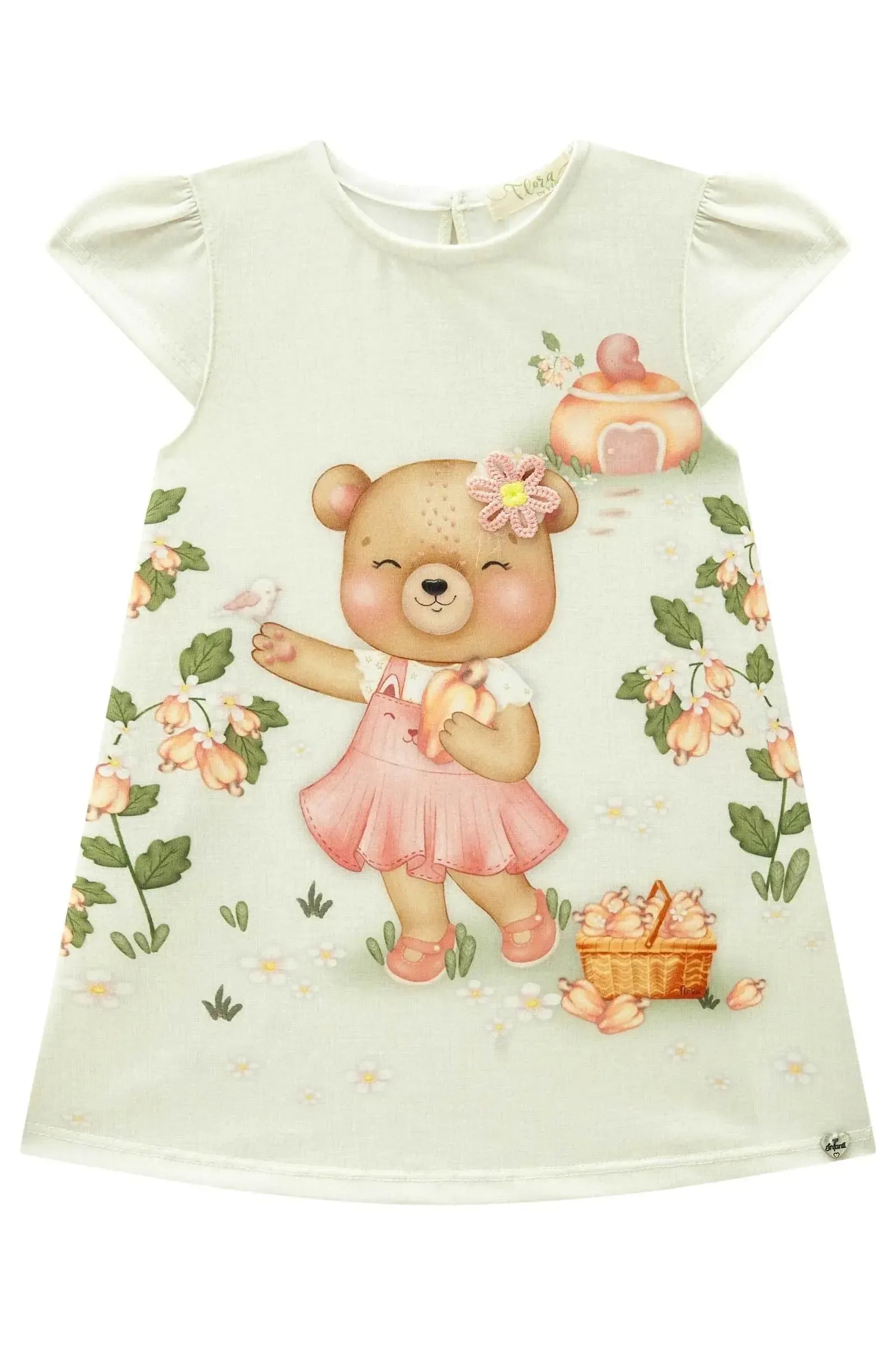Vestido em Malha Fresh 83148 Infanti Bebê Menina