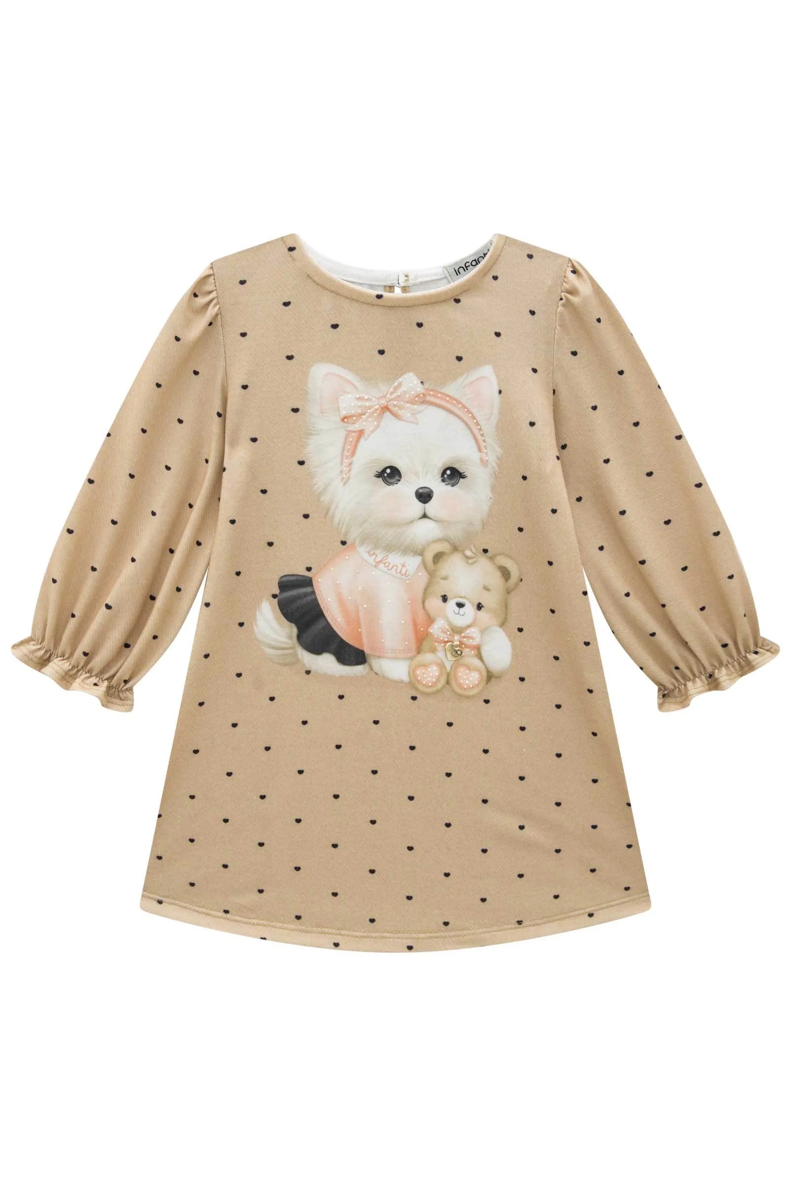 Vestido em Malha Fresh 90491 Infanti Bebê Menina