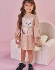 Vestido em Malha Fresh 90491 Infanti Bebê Menina