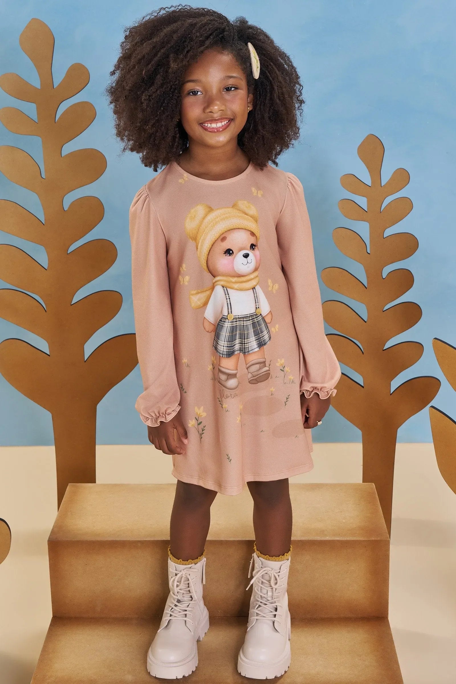 Vestido em Malha Fresh 91848 Infanti Infantil Menina