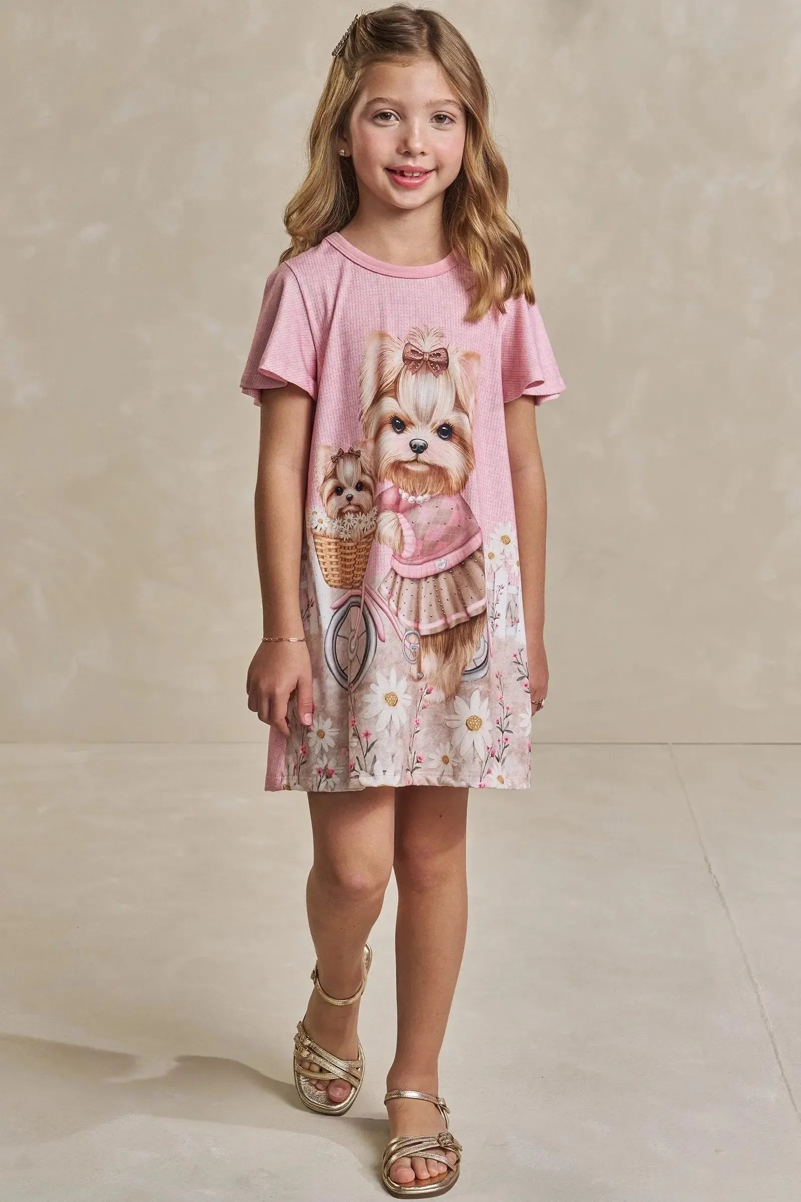 Vestido em Malha Fresh 93440 Infanti Infantil Menina