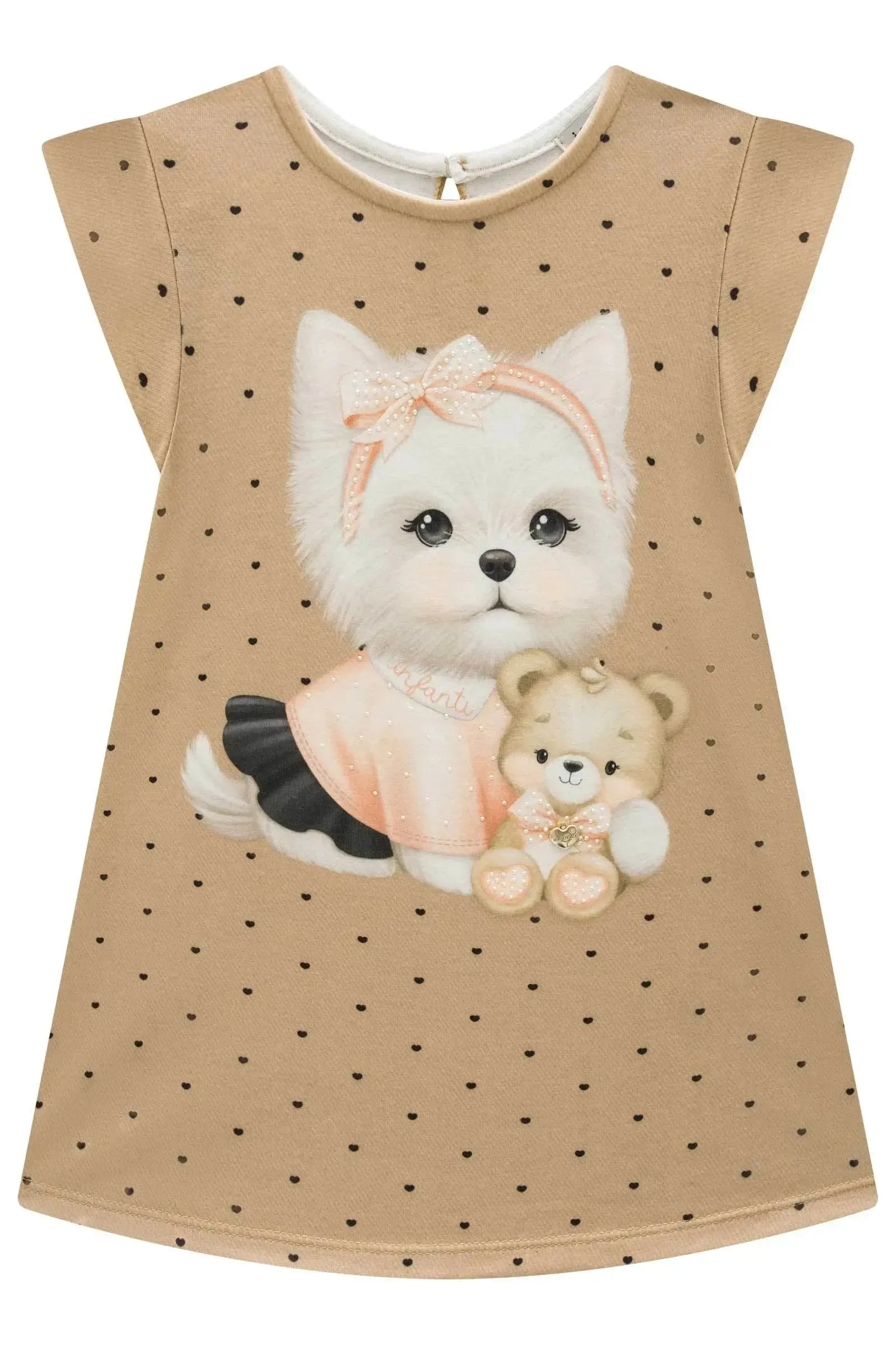 Vestido em Malha Fresh 93449 Infanti Bebê Menina