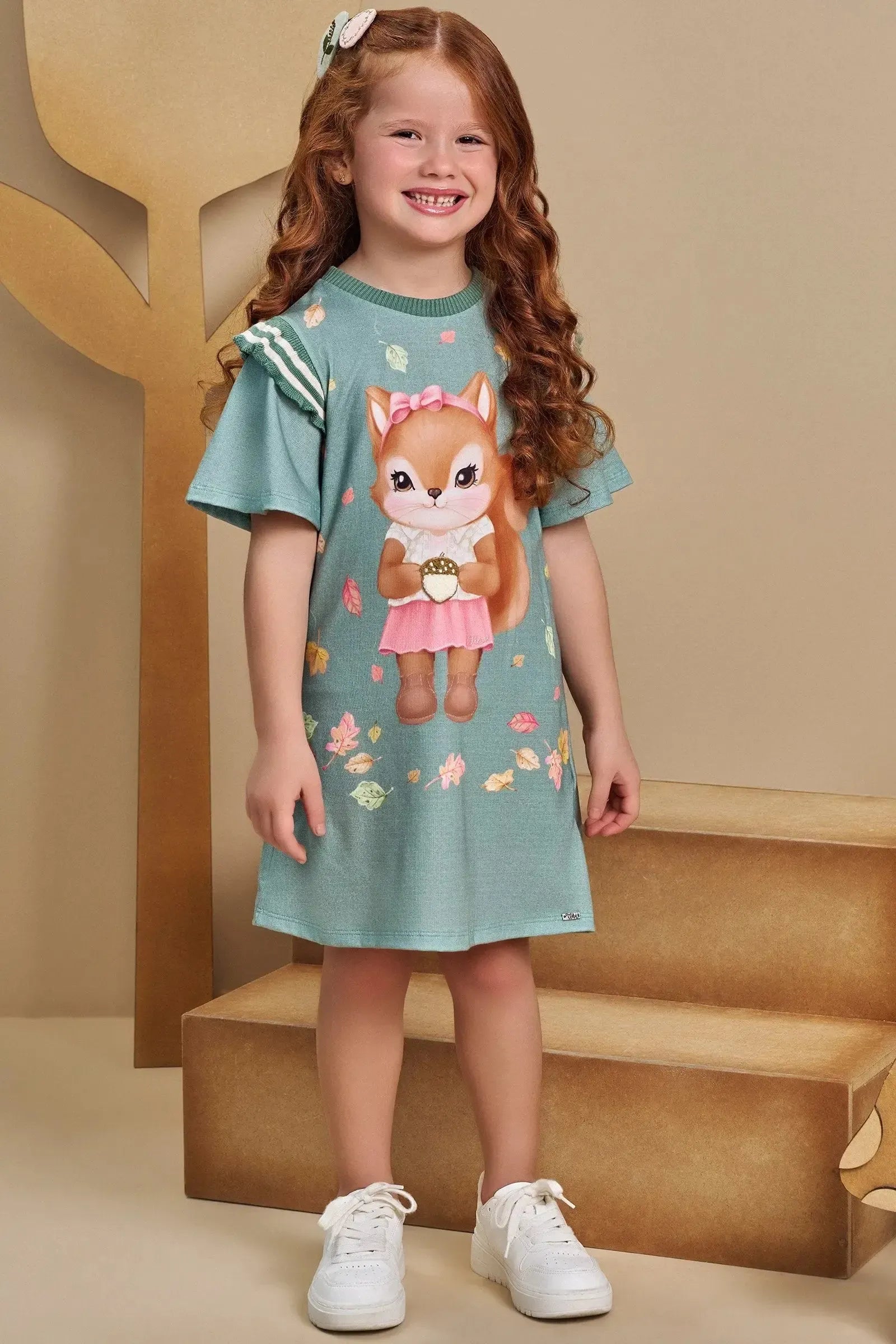 Vestido em Malha Fresh 93504 Infanti Infantil Menina