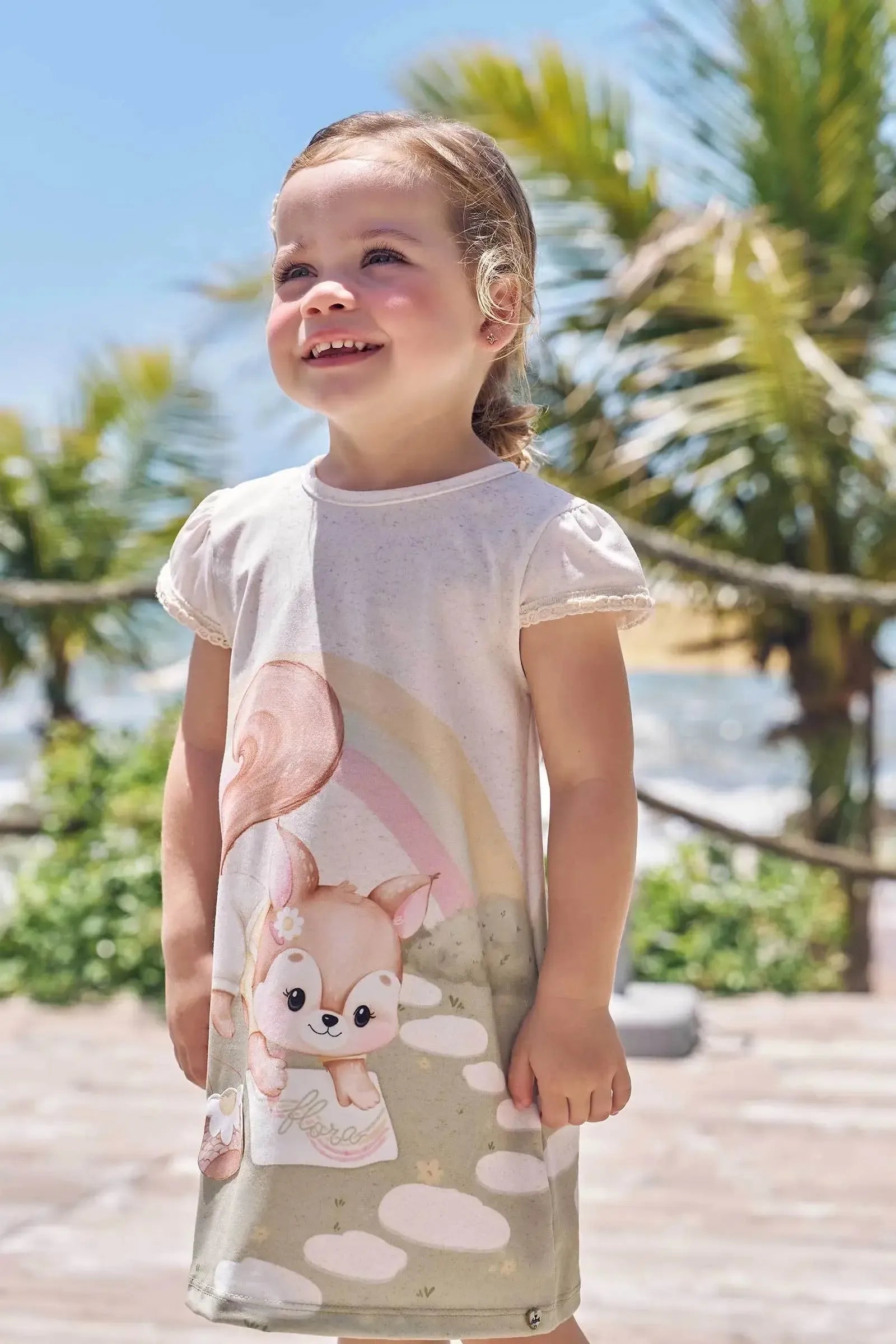 Vestido em Malha Fresh 94496 Infanti Bebê Menina