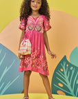 Vestido em Malha Fresh. Acompanha Bolsa 73722 Infanti