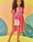 Vestido em Malha Fresh. Acompanha Bolsa 73722 Infanti