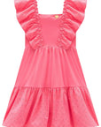 Vestido em Malha Fresh e Laise Verano 96783 Infanti Infantil Menina