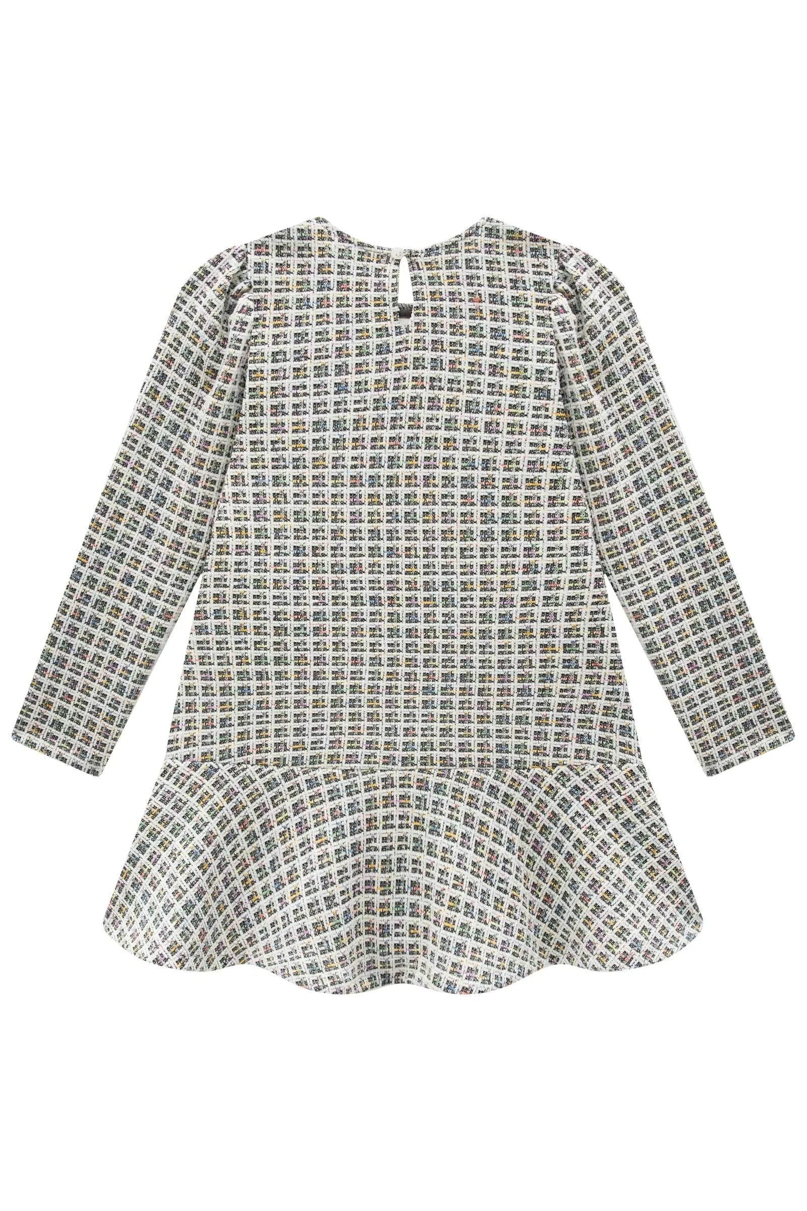 Vestido em Malha Jacquard Kim 92687 Infanti Infantil Menina