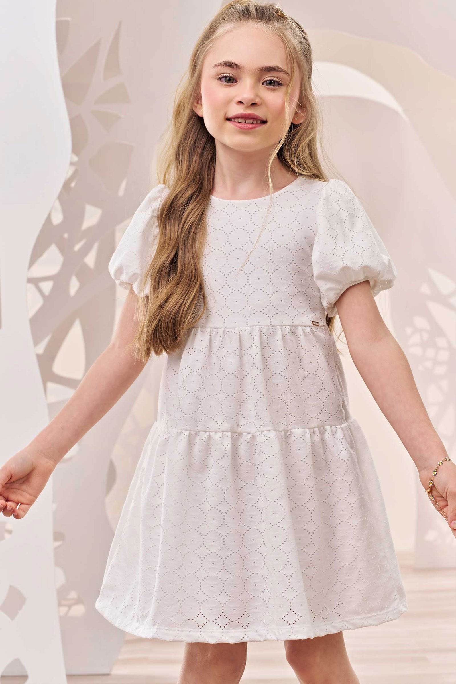 Vestido em Malha Laise 74225 Infanti