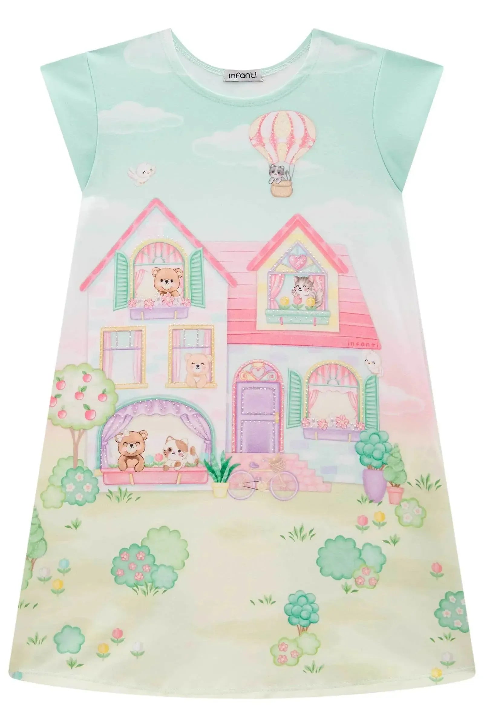Vestido em Malha Power 83019 Infanti Infantil Menina