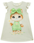Vestido em Malha Power 87078 Infanti Bebê Menina