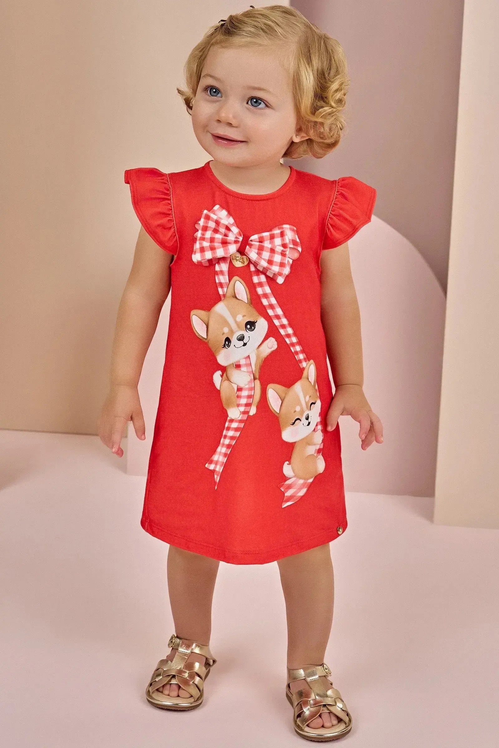 Vestido em Malha Power 88674 Infanti Bebê Menina