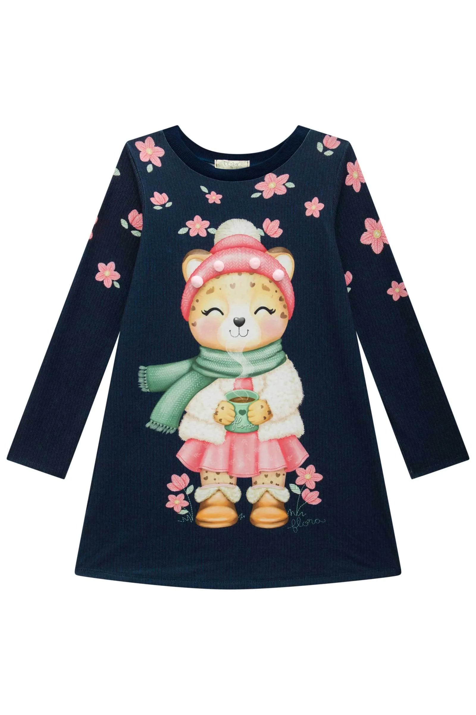 Vestido em Malha Power 89166 Infanti Infantil Menina